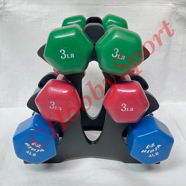 Rak Dumbel 3 Tingkat S Kecil Tempat Barbel Set Beban Ra Dambel Gym