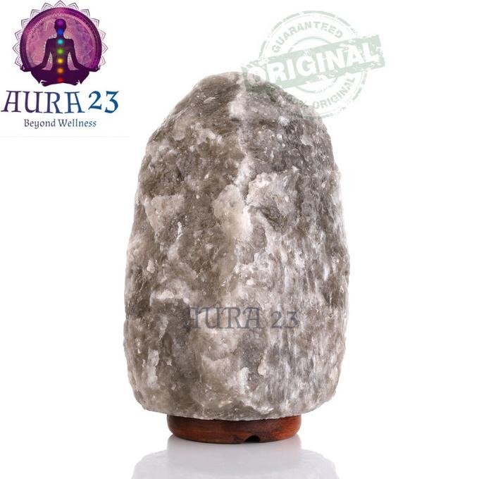 

Aura23 Himalayan Salt Lamp Rare Grey 5-7 kg Lampu Garam Bukit Himalaya