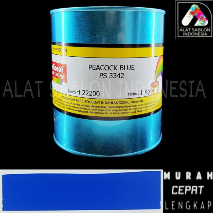 

TINTA SABLON POLICOAT PS 3324 PEACOCK BLUE TINTA PVC 1KG