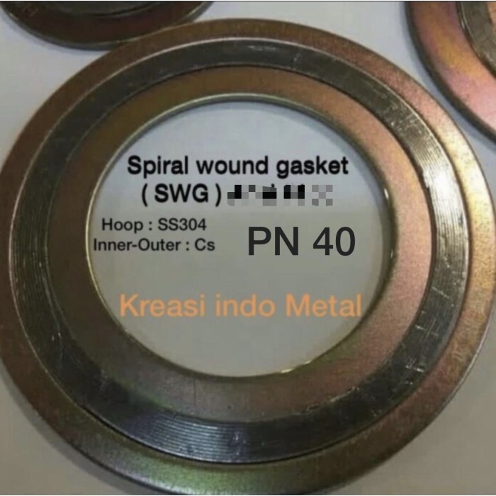 

10" SPIRAL WOUND GASKET PN 40 /SWG CLASS PN40 CARBON STEEL -SS 304