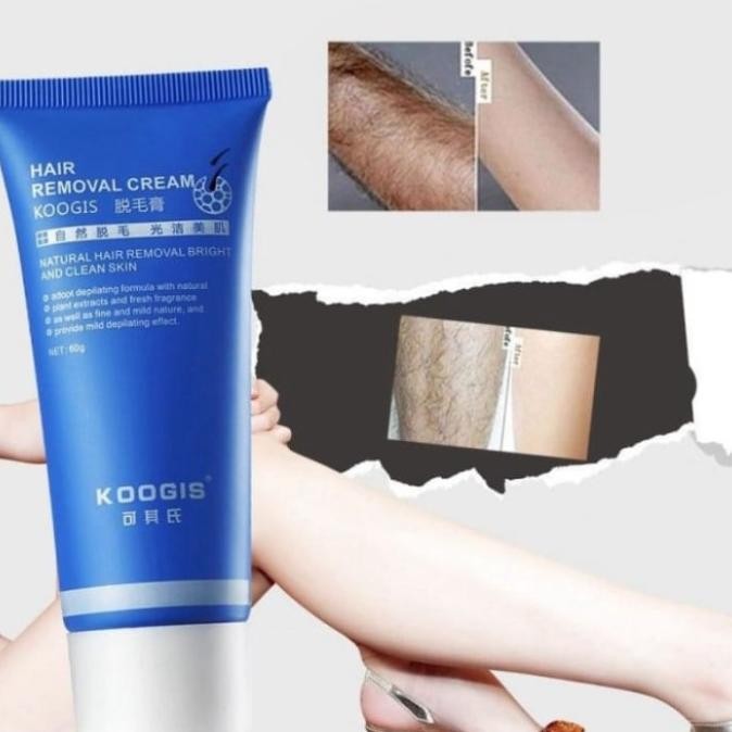 Perontok Bulu Permanen KOOGIS Hair Removal Cream untuk Pria dan Wanita GM
