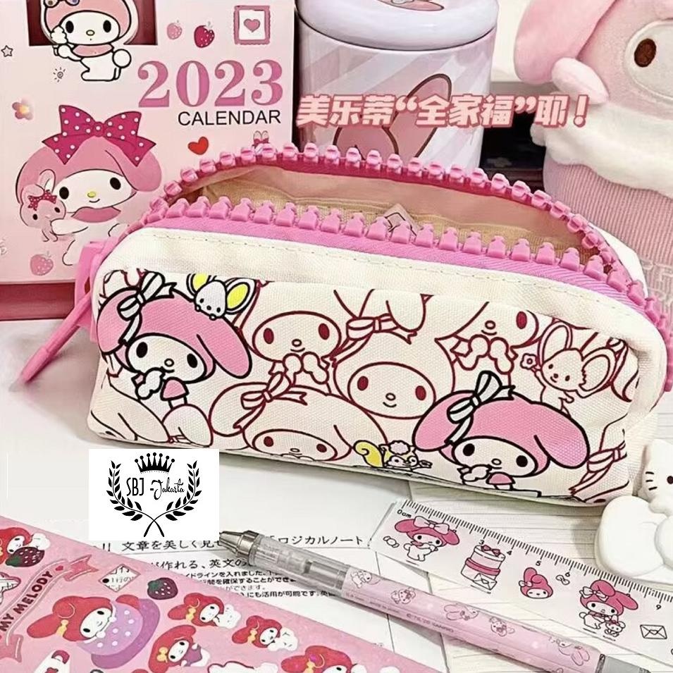 

wdr-75 Tempat Pensil Kotak pensil Softcase kanvas Toy Story Sanrio My melody Pochacco resleting besar Premium