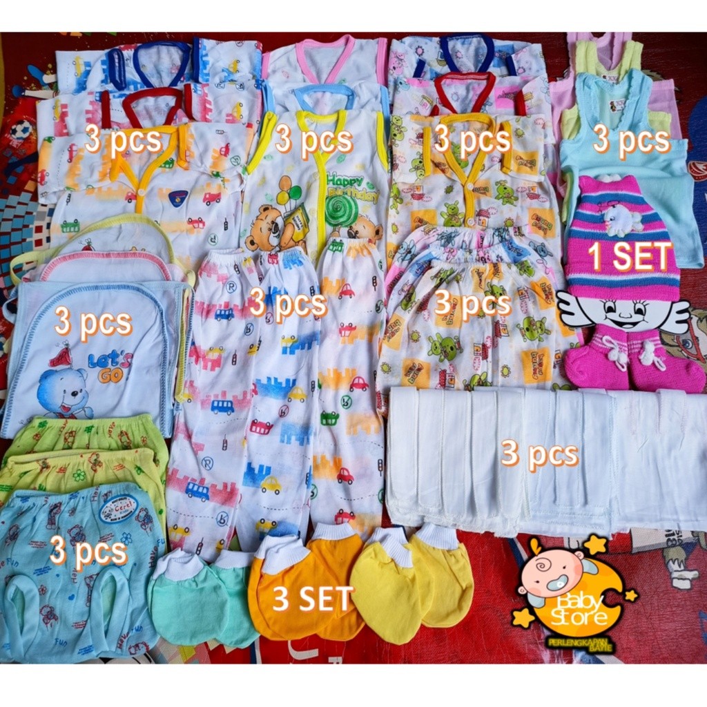 Perlengkapan Bayi Baru Lahir Set Baju Bayi Baru Lahir (Newborn) Paket perlengkapan bayi baru lahir