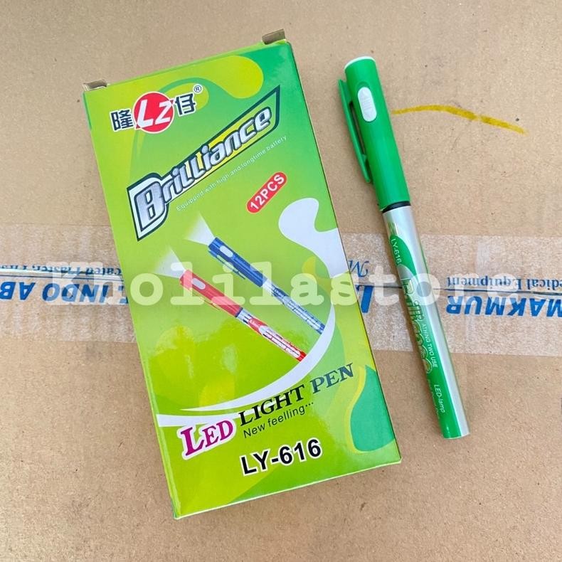 

Pulpen Gel Senter Brilliance LY616 isi 12 pcs LARIS