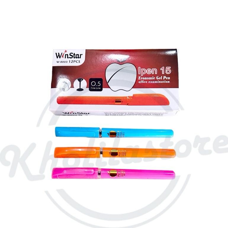 

Pulpen Gel Apel Ipen 15 Winstar 8003 isi 12 pcs LARIS