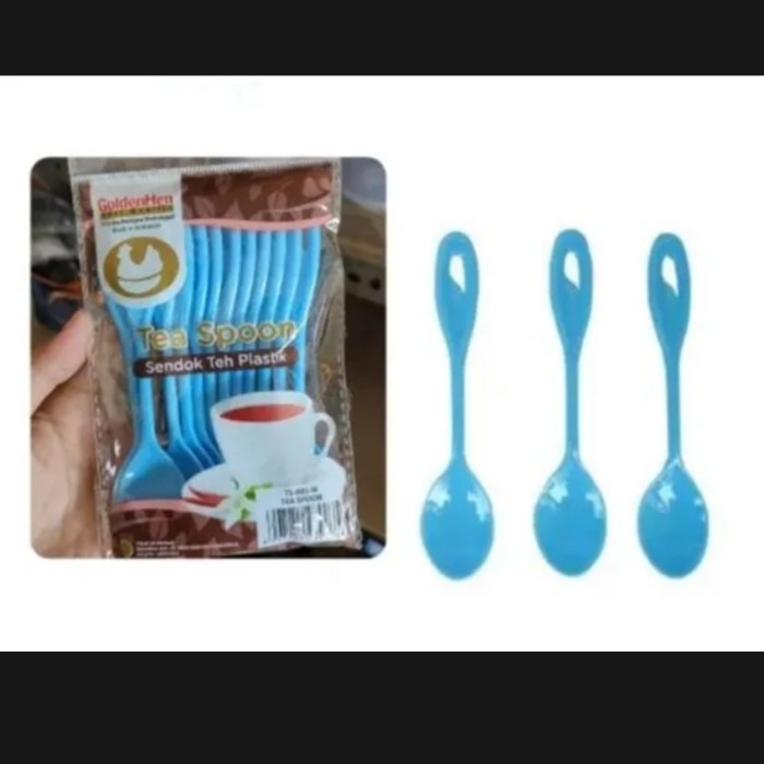 @#@#@#] Sendok Kecil Kue Buah Dessert Spoon Sendok Aduk Teh Kopi Plastik Warna