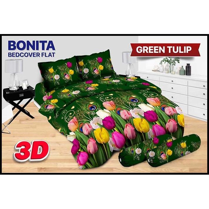 Bonita - Bed Cover King Set ( 180X200 ) No 1 Terlaris Motif Pilihan