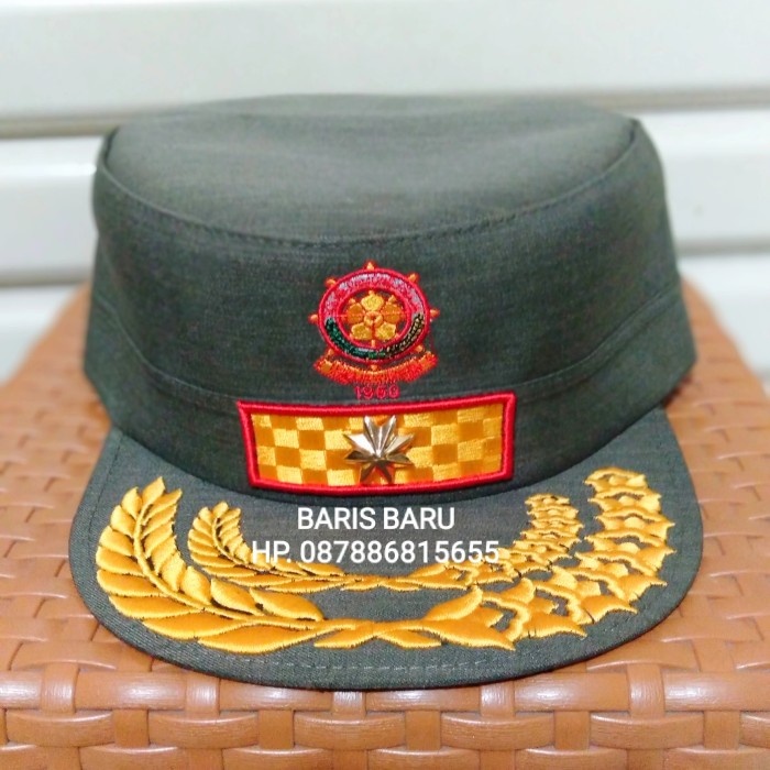 Auliya Topi Komando Satpol Pp Bintang 1 Dan Melati 2