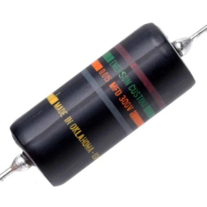 Kapasitor Gitar & Bass Emerson Paper Oil. 015Uf Mfd Tone Capacitor