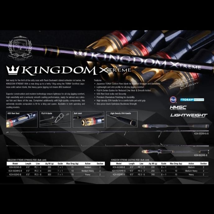 lagi promoo... rod team seahawk kingdom xtreme (butt jointed)
