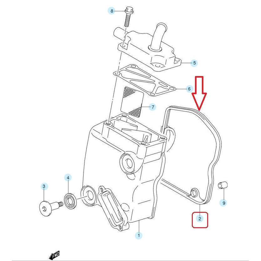 [11173-46G10-000] Paking GASKET CYL HEAD COVER - SKYWAVE, SKYDRIVE, SPIN