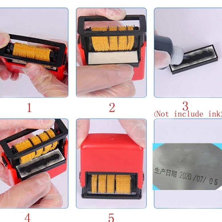 

TERLARIS Stempel Tanggal Custom Otomatis Dengan EXP Stempel Tanggal Produksi Dengan EXP Dater Date Stamp -100