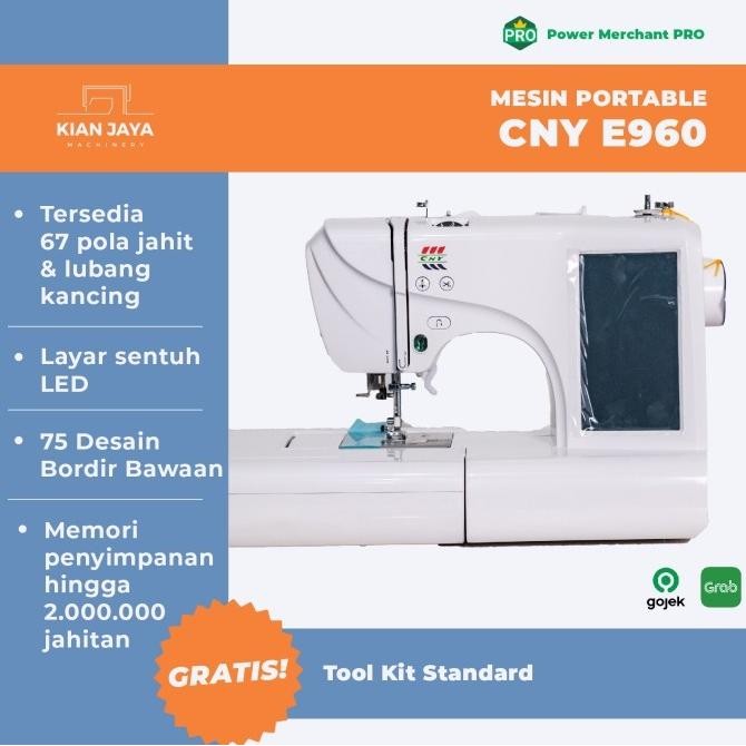 Mesin Jahit Bordir Komputer Cny E960 / E 960 Mesin Bordir Portable