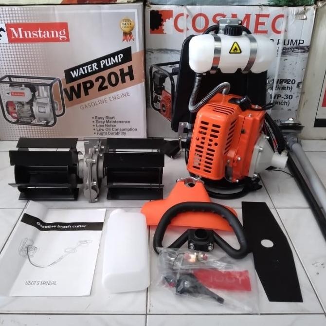 Paket Mesin Potong Rumput 328+Cultivator Bajak Sawah Best