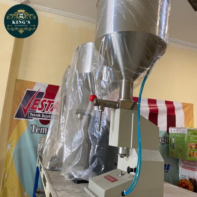 Mesin Pengisi Cairan Pasta Filling Filler A02 Pneumatic