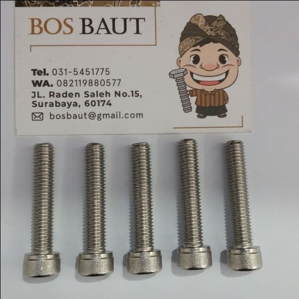 Baut L Stainless SS304 M8 x 40