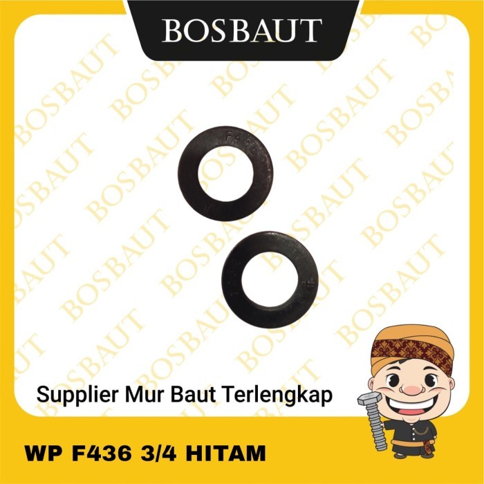 RING PLAT BAJA F436 - WASHER PLAT - PLATE WASHER BAJA - WP F436 3/4 HITAM