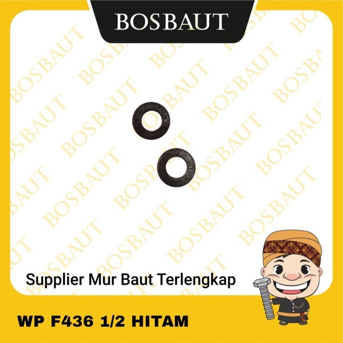 RING PLAT BAJA F436 - WASHER PLAT - PLATE WASHER BAJA - WP F436 1/2 HITAM