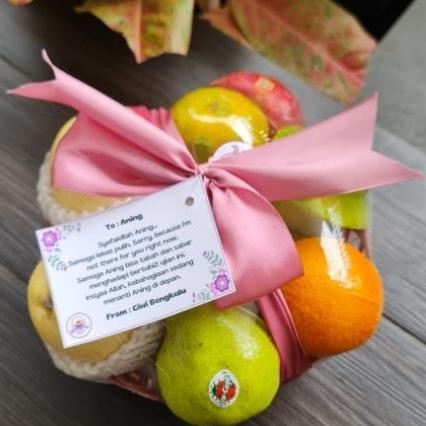 

PROMO Parcel Buah Segar Premium Keranjang Mini Free Kartu Ucapan Pita Hampers Lebaran Natal Christmas Hospitality Lamaran et-12