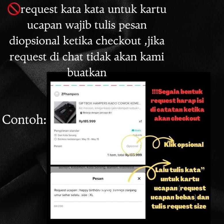 

COD (JAM ANTI AIR)HAMPERS COWOK EDISI FULL BLACK (HARD BOX PREMIUM) fgk-45