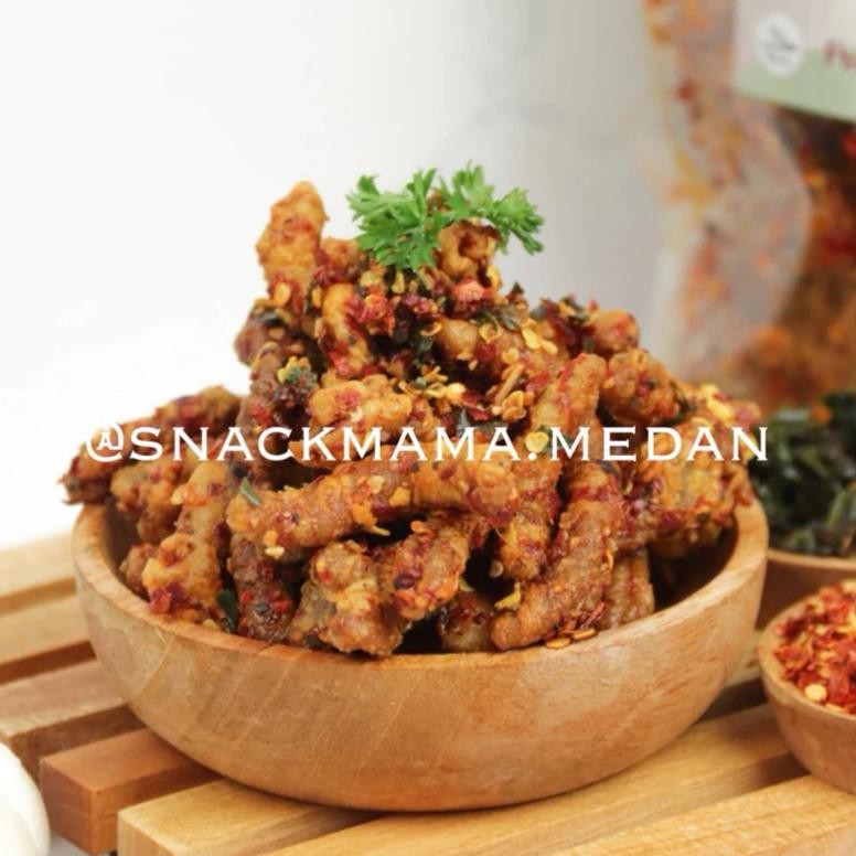 

Big Sale [250Gr] Keripik Usus Crispy Pedas Daun Jeruk | Snackmama Grosir