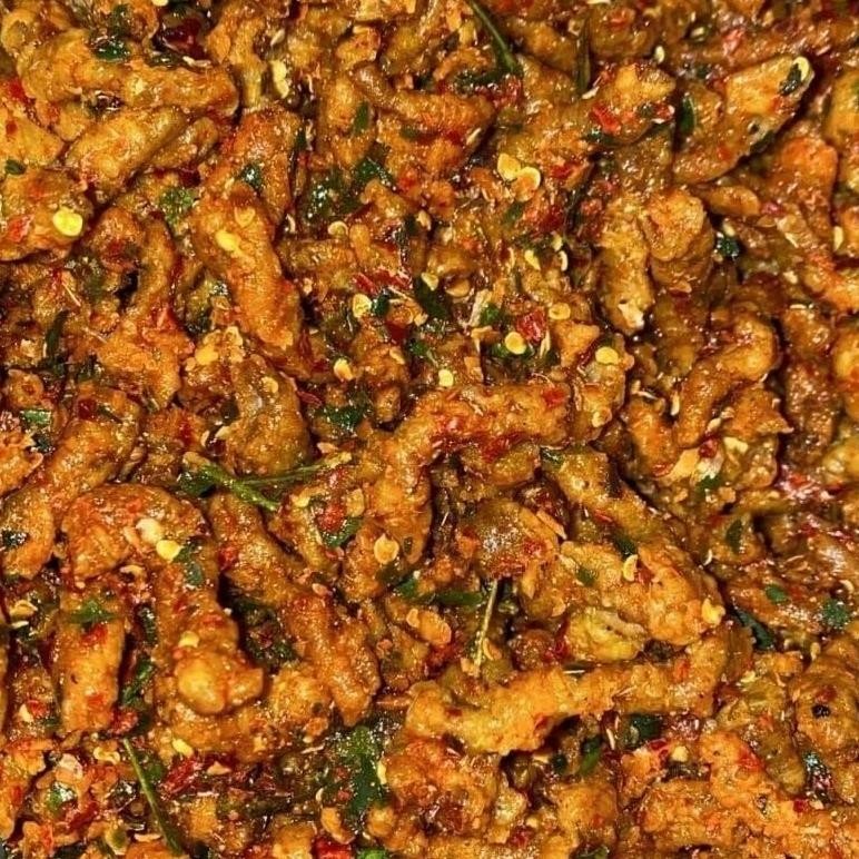 

Flash Sale Ss -1 Kg Kripik Usus Daun Jeruk / Kripik Usus Pedas / Keripik Usus Original / Snack Kiloan Murah Grosir Murah