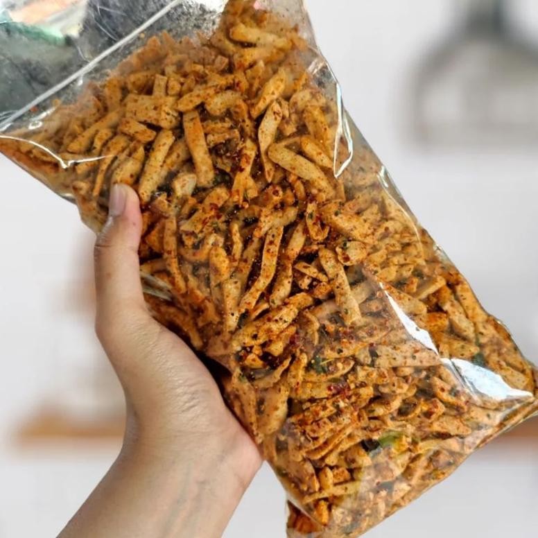 

Buruan Basreng Pedas Viral Daun Jeruk 1Kg Kemasan Pouch Basreng Daun Jeruk Grosir