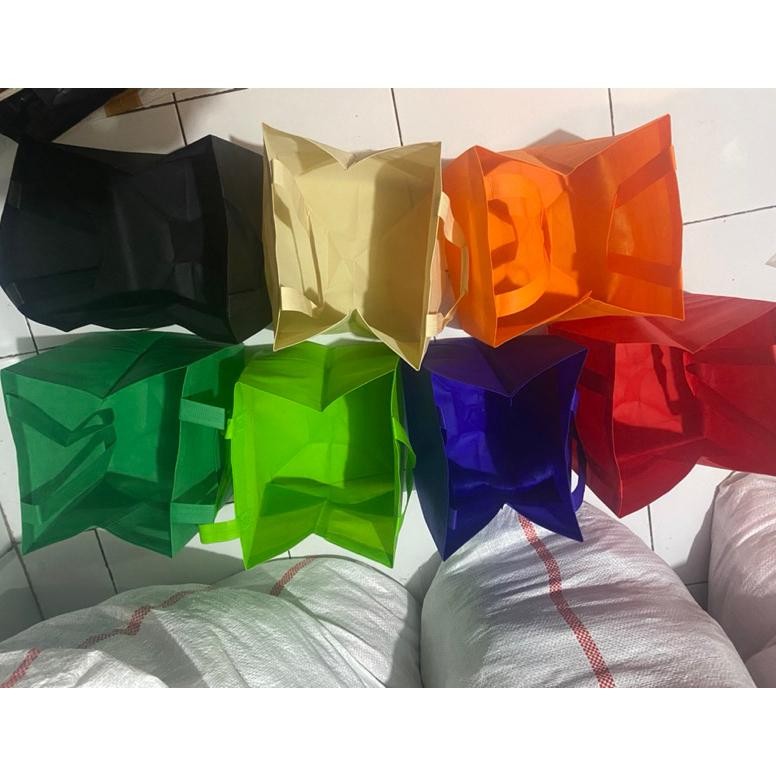 

VIRAL (1 PACK = 60 PCS) GOODIE BAG TAS HAJATAN 22x22 CM TINGGI 25 CM / TAS NASI BOX / TAS HAJATAN KOTAK NASI / TAS WALIMATUL / TAS SPUNBOND TERLARIS / TAS SUNBOND SOUVENIR TERMURAH / TAS SEMINAR / TAS RAMAH LINGKUNGAN aa-68