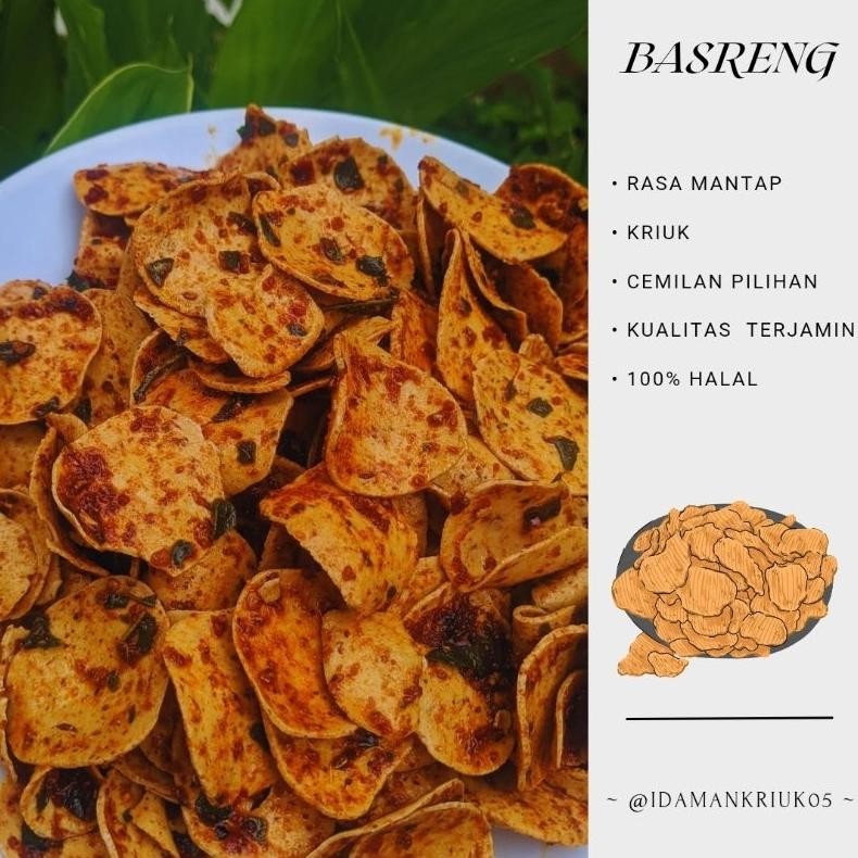 

10.10 Basreng Kriuk Sapi Pedas Daun Jeruk 1 Kg Premium