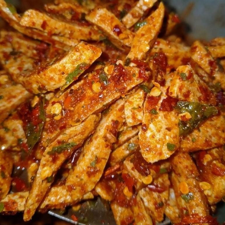 

Sale Promo Basreng Rasa Pedas Daun Jeruk, Berat 1Kg (Bumbu Basah) Grosir