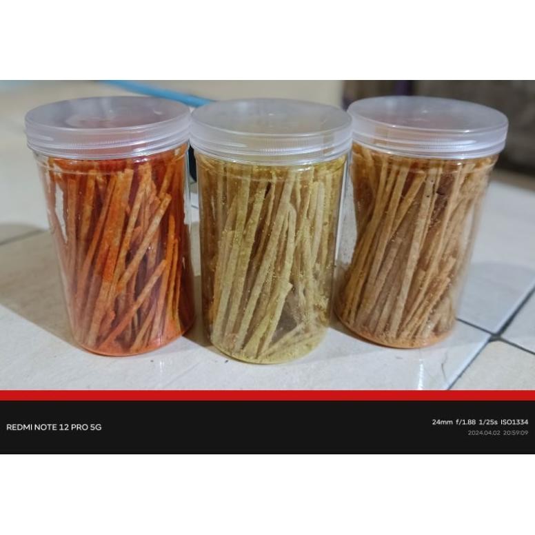 

10.10 Mie Lidi Gepeng Kemasan Toples 1000Ml High Quality