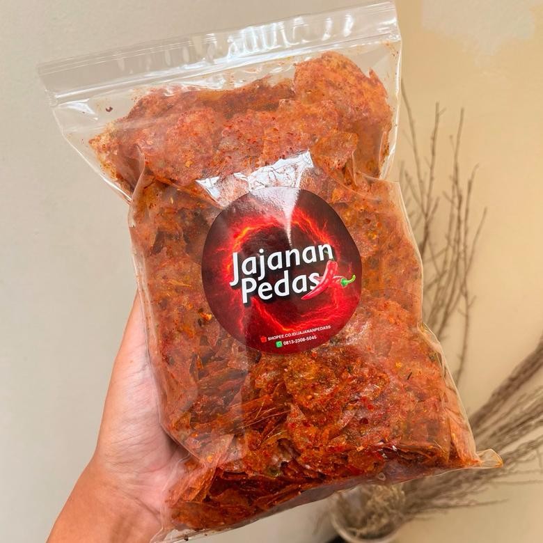 

Sale Keripik Kaca Pedas Gurih Daun Jeruk 500 Gram Kripik Kaca (Kripca) High Quality