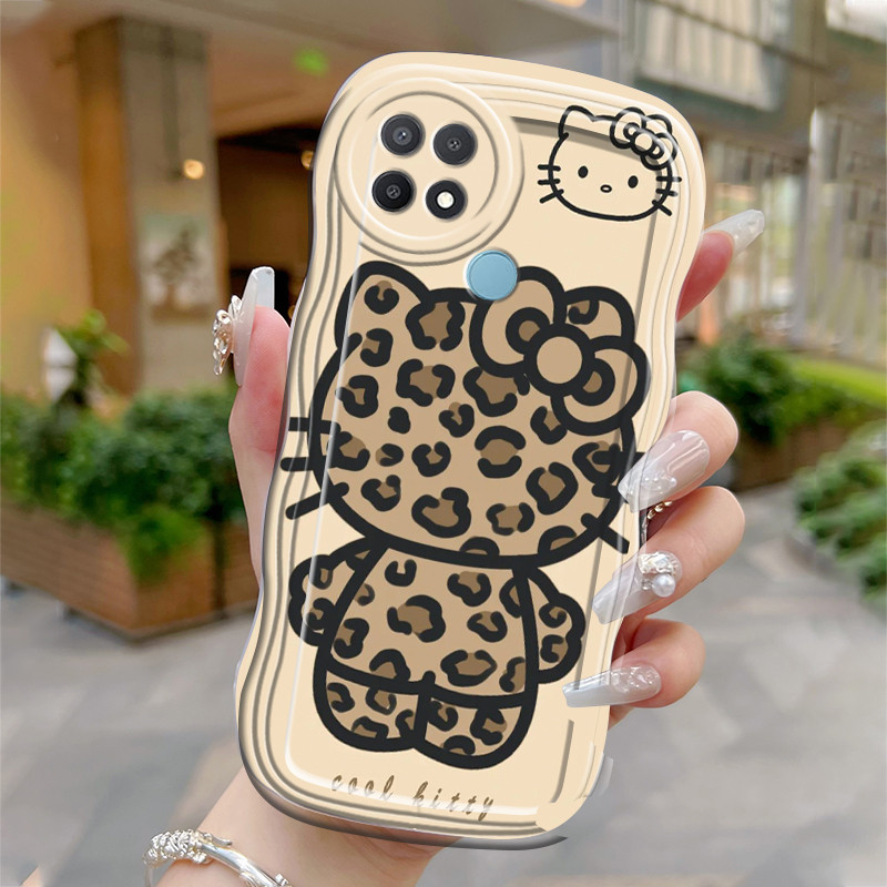 Casing Hp Untuk OPPO A15 A15s A35 Case Casing ponsel kucing macan tutul Softcase HP terbuat bahan si