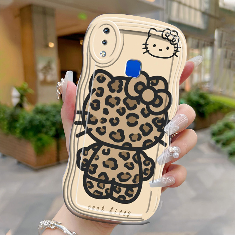 Casing Hp Untuk VIVO Y91 Y91i Y93 Y95 Case Casing ponsel kucing macan tutul Softcase HP terbuat baha