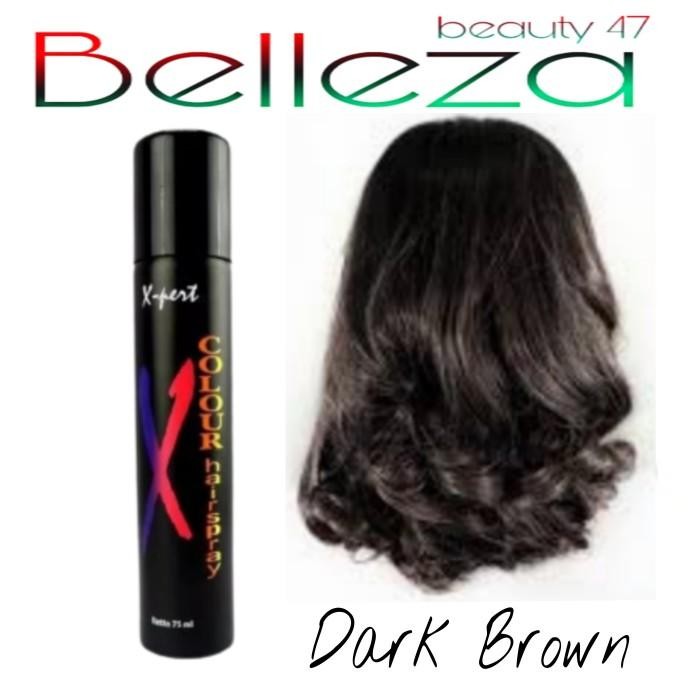 Pewarna Rambut Xpert Hair Spray - Dark Brown
