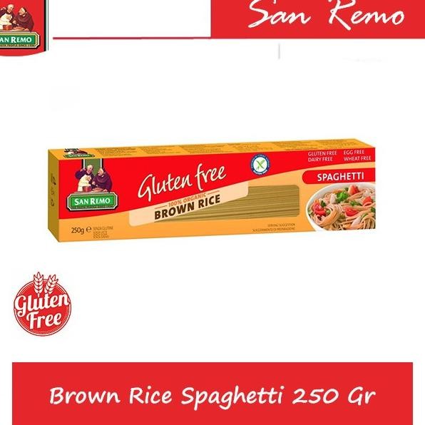 

San Remo Brown Rice Spaghetti Gluten Free 250 Gr