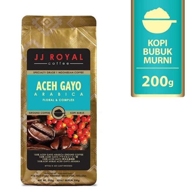 

JJ ROYAL Aceh Arabica Ground Bag 200g Kopi Bubuk Murni 200 gr SS99