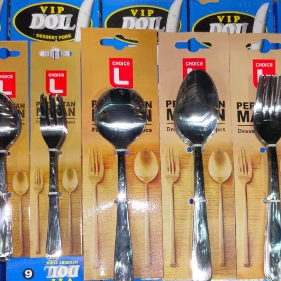 Choice L Varian (Peralatan Makan) Spoon/Fork 6 Pcs