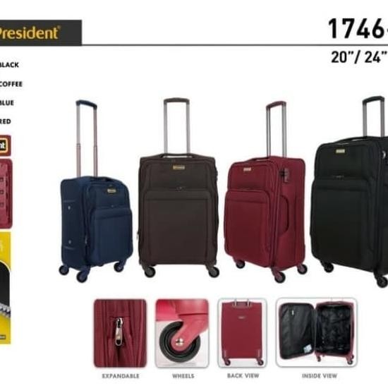 KOPER PRESIDENT 28 INCH ( 1746) BAHAN KAIN KANVAS ORI/KOPER 28 INCH PREMIUM