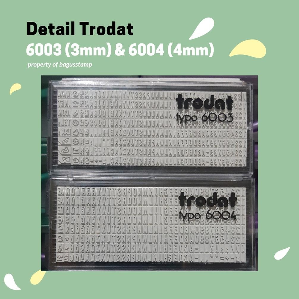 

SPECIAL Trodat Extra Rubber 6003 6004 6005 3mm 4mm 5mm ( Spare Part Typo 4911 4912 4913 ) hj-64
