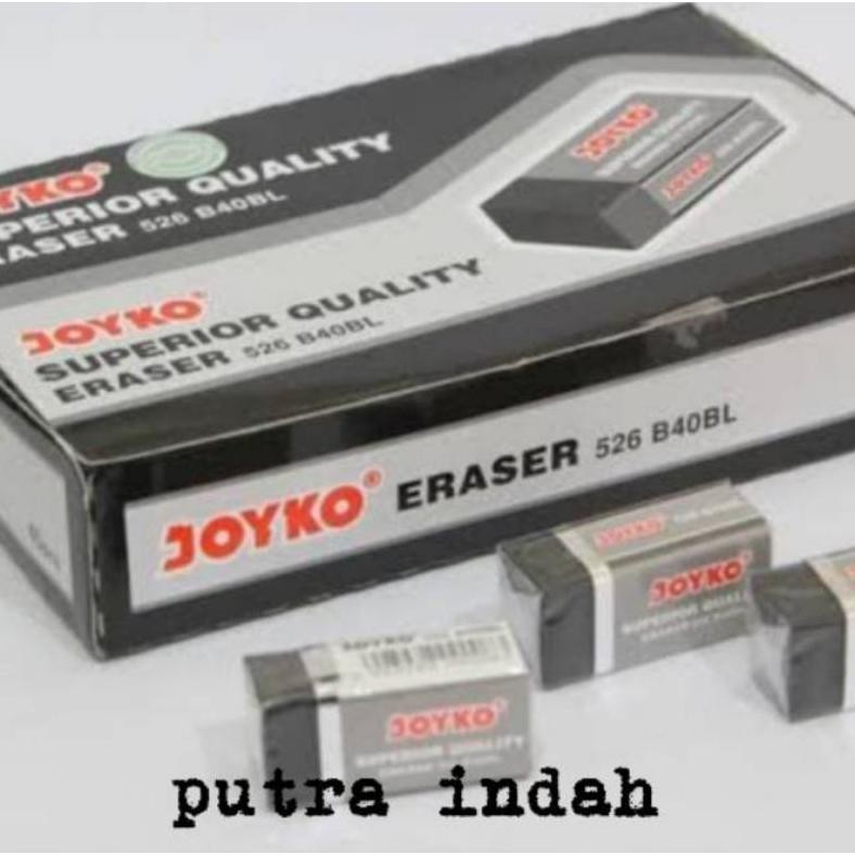 

gr-8 Grosir 1 pak isi 40 pcs Penghapus joyko kecil hitam Termurah