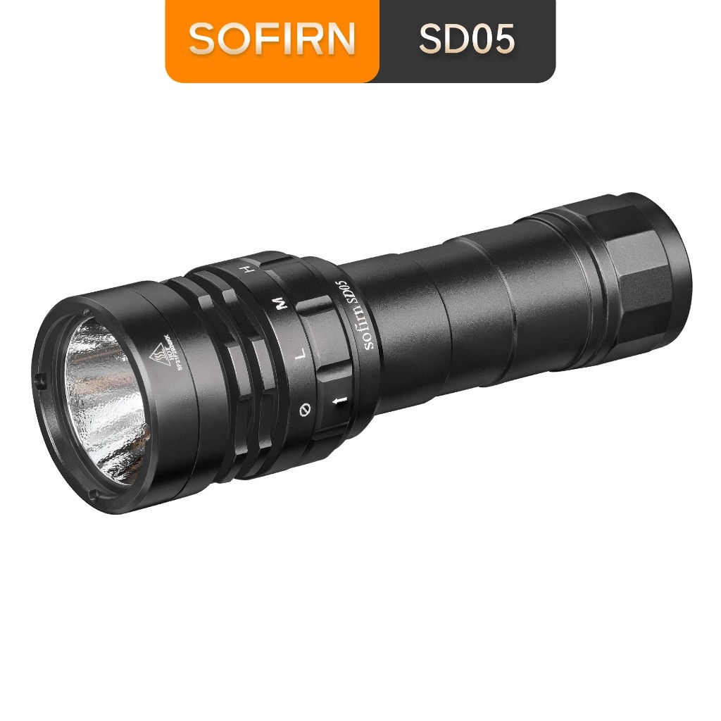 Sofirn SD05 Senter Selam 3000 Lumen Bawah Air 100 Meter Tahan Air IPX8 Menggunakan Xhp50.2 LED untuk