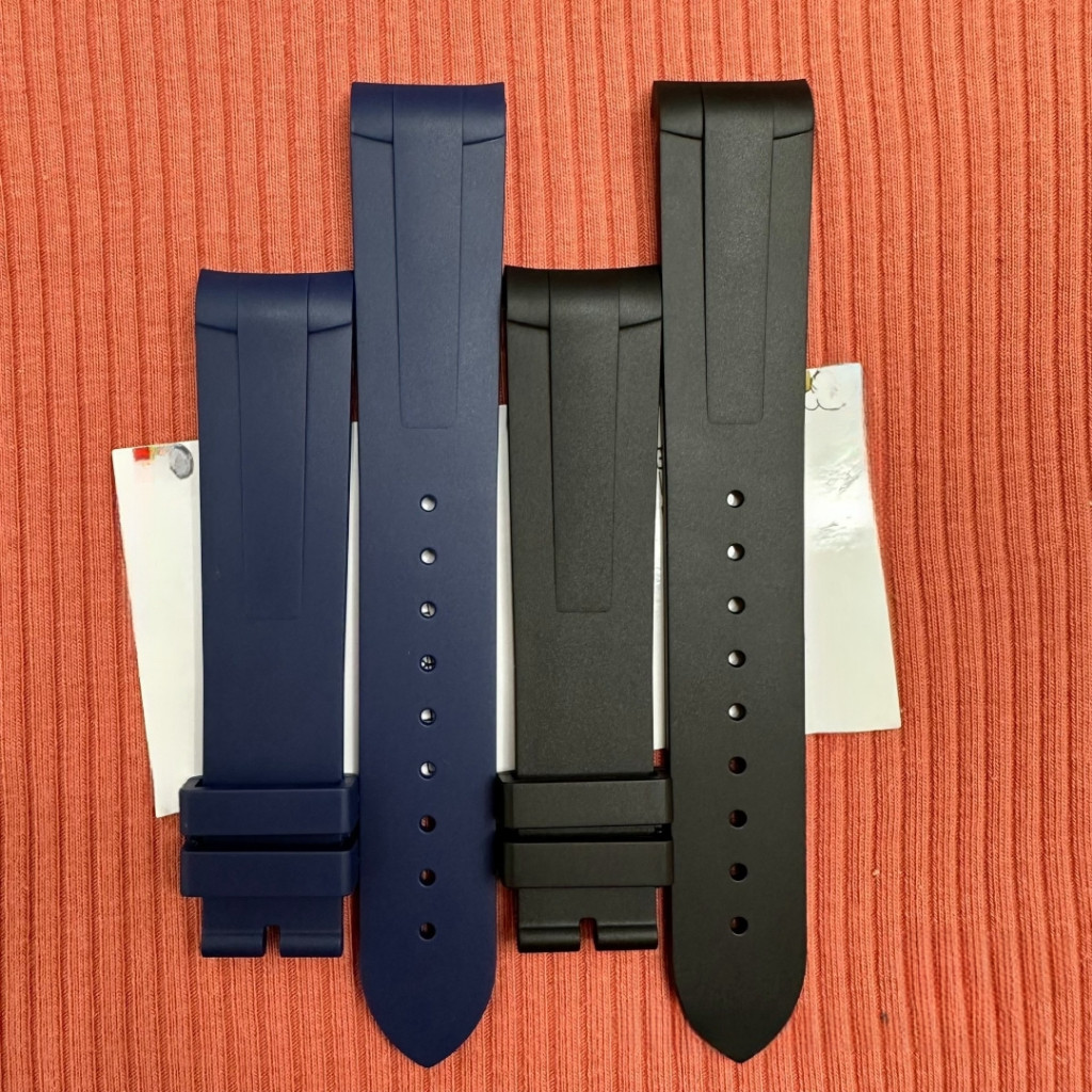 Natural Rubber Watchband 20mm Khusus untuk Tudor Black Bay 1958 39mm GMT Pelagos Pin/Lipat Tali Sili