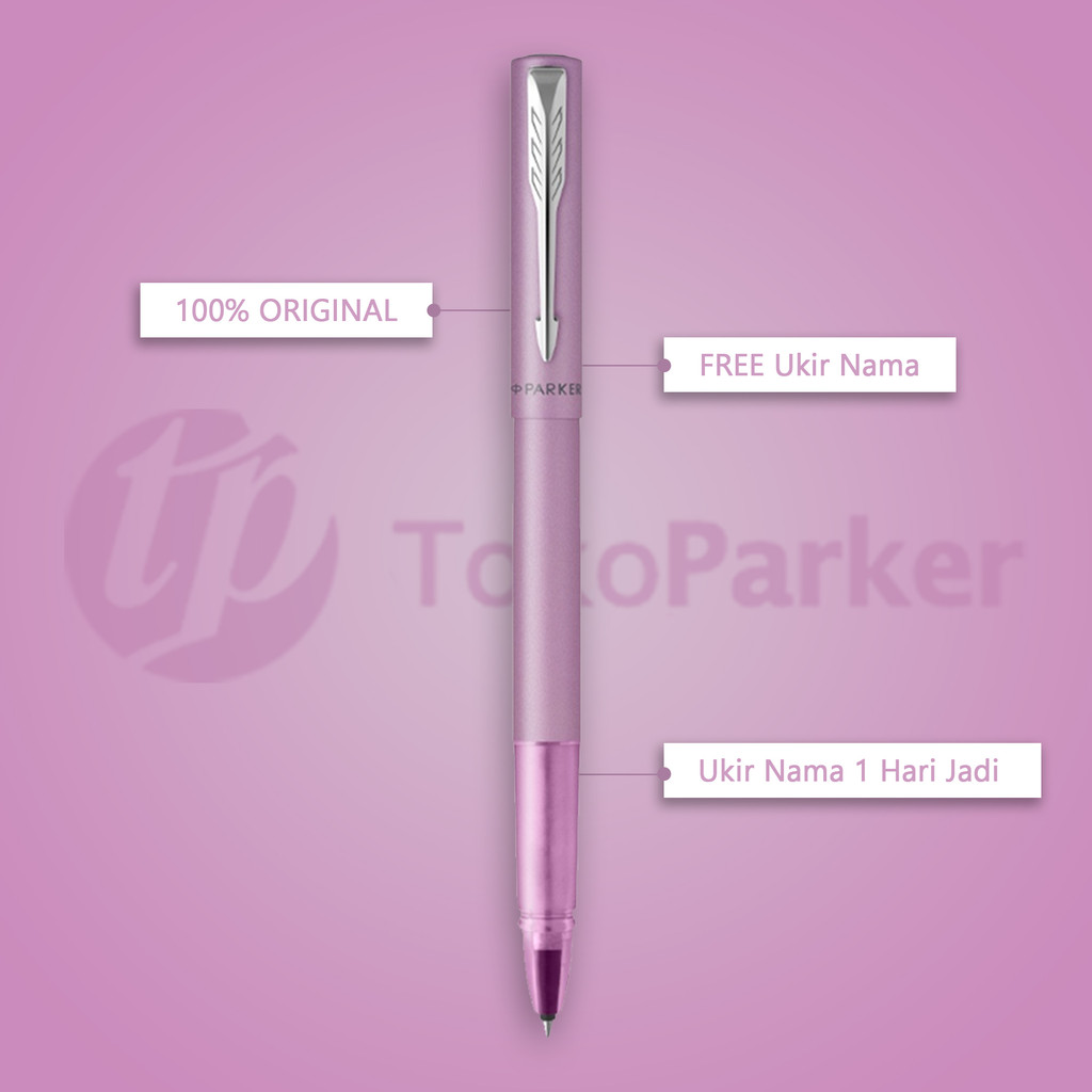 

Pulpen Parker Vector Lilac Gratis Ukir Nama Rollerball Original