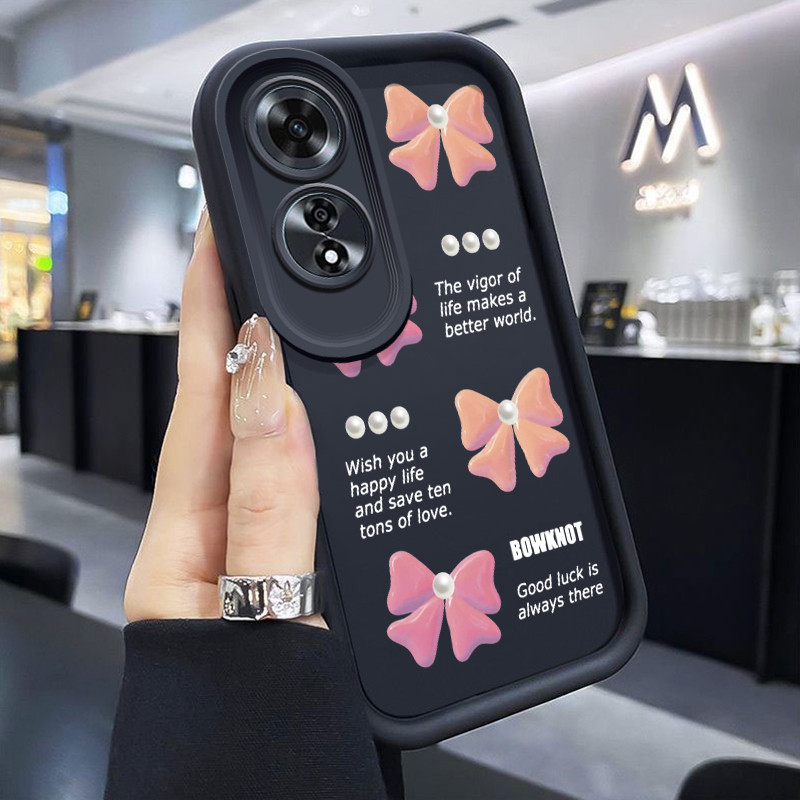Casing Hp Untuk OPPO A60 Case Casing HP pola cinta ikatan simpul Cesing Anti Drop Kasing Silikon Kes