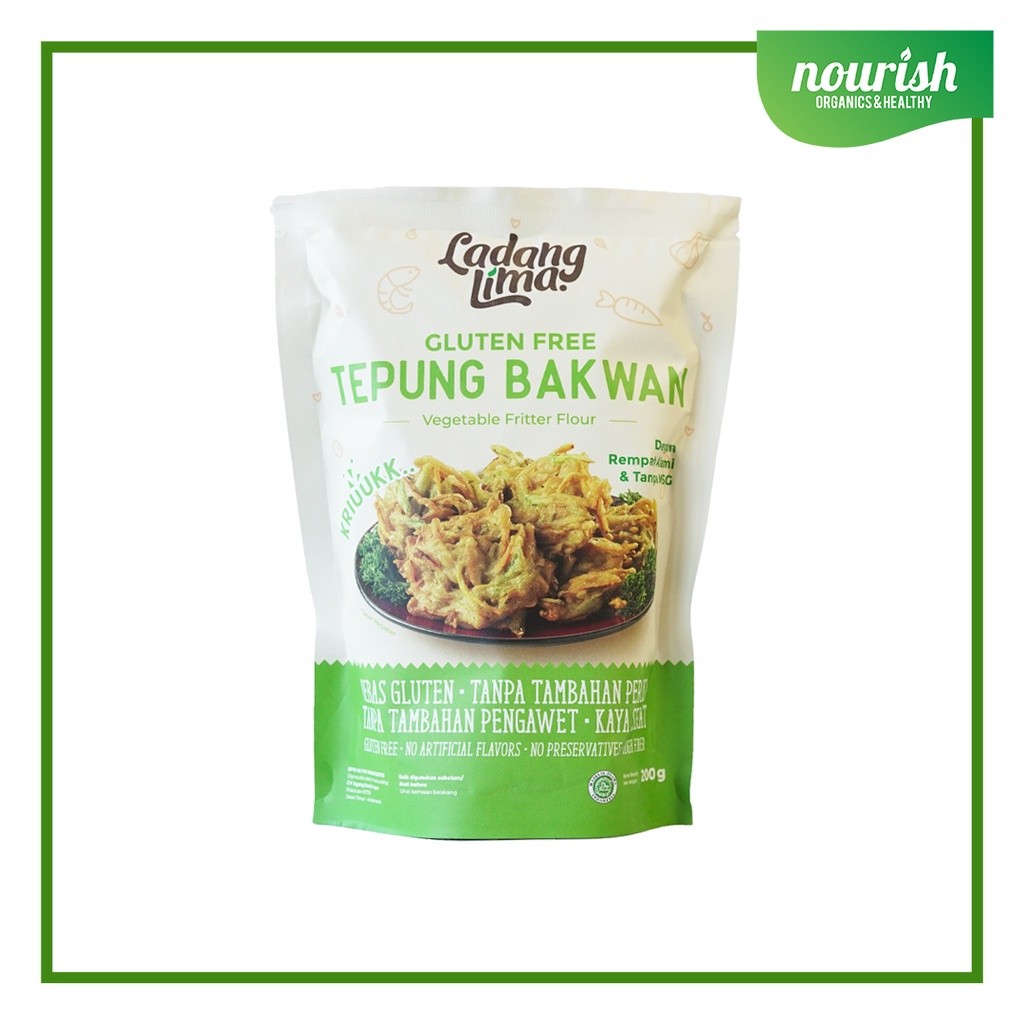 

Ladang Lima, Tepung Bakwan Gluten Free 200gr