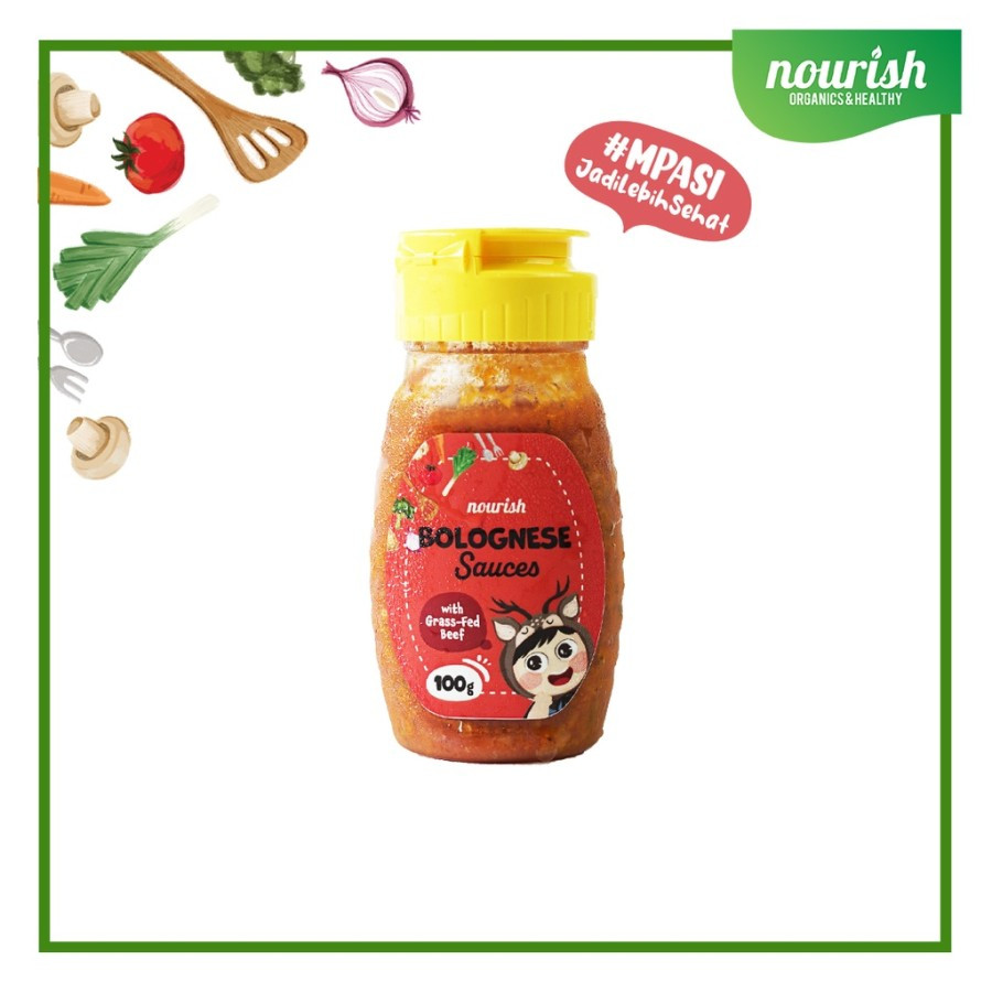 

Nourish Saus Bumbu MPASI No MSG - BOLOGNESE SAUCE 100gr