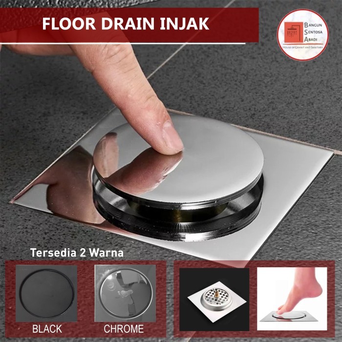 FLOOR DRAIN / FLOOR DRAIN INJAK / FLOOR DRAIN ANTI BAU / PEMBUANGAN WC