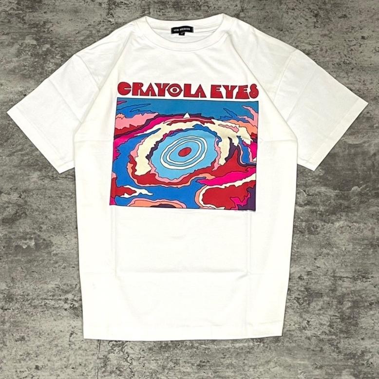 Terviral Crayola Eyes Spectrum T-Shirt White Original Merchandise Tidur Pendek Fashion Hardworking T