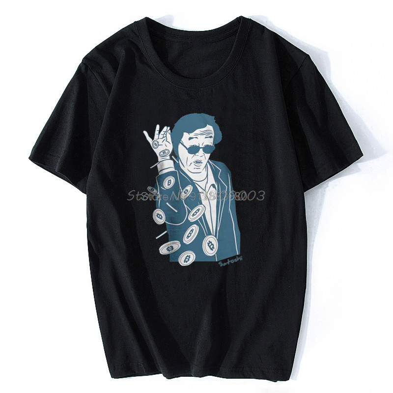 Kaos Penambang Cryptocurrency Bitcoin Kaos Pria Meme Kaus Satoshi Nakamoto